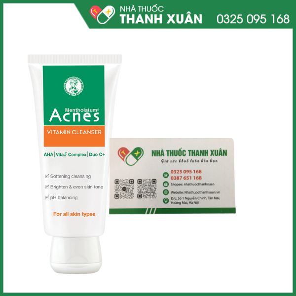Acnes Vitamin Cleanser sữa rửa mặt cho da khô